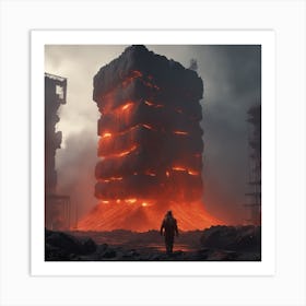 Tower Of Lava Art Print