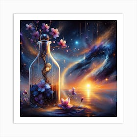 Message In A Bottle 1 Art Print