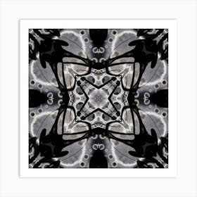 Gray Pattern Alcohol Ink 2 Art Print