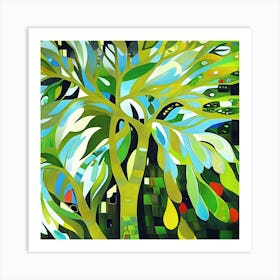 Flowing Fantasy Tree Art Print