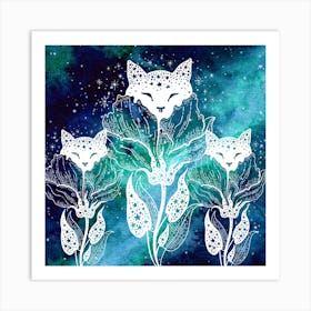 Galaxy Kitty Art Print (8) Art Print