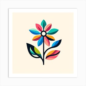 Abstract Flower Art Print