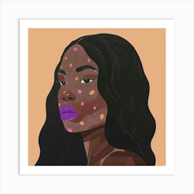 Portrait Of A Black Woman 20 Art Print