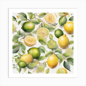 Lemons and Limes Art Print