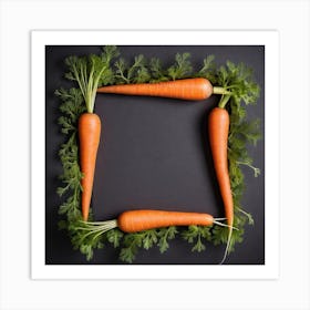 Frame Of Carrots 2 Art Print