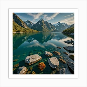 Fjords Of Norway Art Print