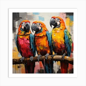 Parrots 1 Art Print