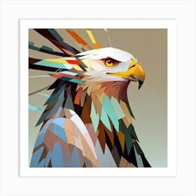 Cubism Art, Eagle 1 Art Print