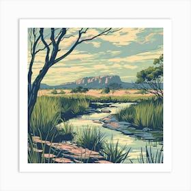 Kangaroo River Art Print