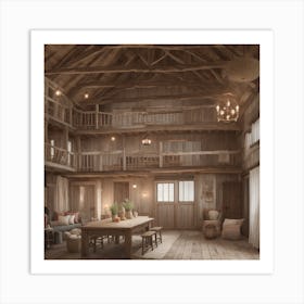 Barn Interior Art Print