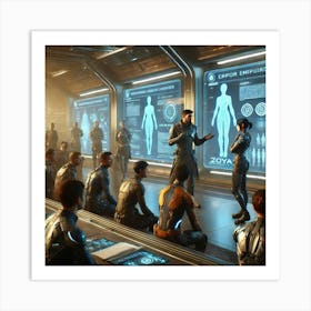 Sci Fi Mentorship And Growth 1024x1024 Art Print