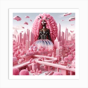 Pink City 2 Art Print