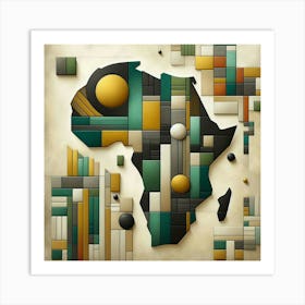 Mosaic Lands Art Print