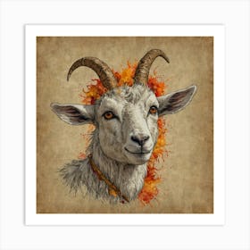 Goat Print 2 Art Print