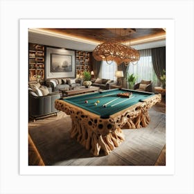 Billiards Room-6 Art Print