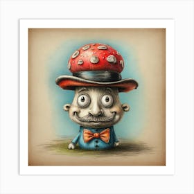 Mushroom Man 1 Art Print