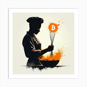 Bitcoin Chef 2 Art Print