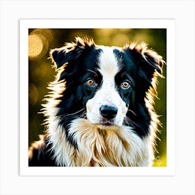 Border Collie Art Print