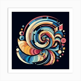 Abstract Spiral Design Art Print