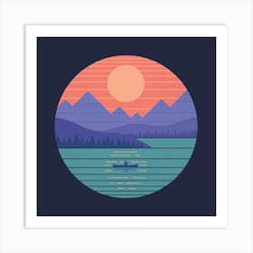 Peaceful Reflection Square Art Print