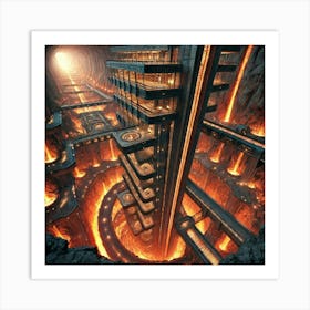 Lava City Architecture 1 Art Print