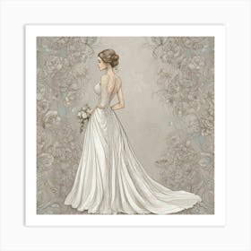 Wedding Dress Art Print