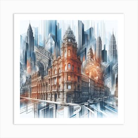 Cityscape 3 Art Print