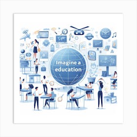 Imagine A Education Art Print