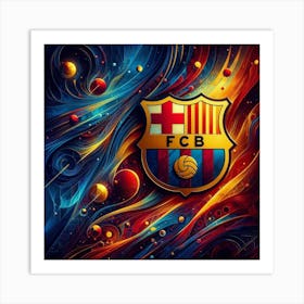 FC Barcelona Logo Wall Art 50 Art Print