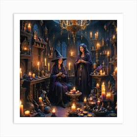 Two Witches Art Print