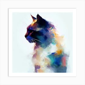 Cat Portrait 4 Art Print