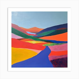 Colourful Abstract Cairngorms National Park Scotland 1 Art Print