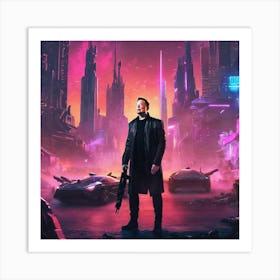 Futuristic Cityscape 74 Art Print