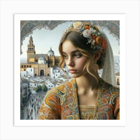 beautiful lady73 Art Print