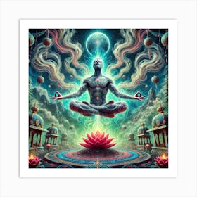 Meditative Man Art Print