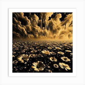 Flowers In The Sky 2 Art Print