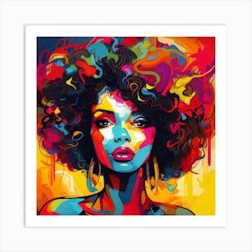 Afro Girl 81 Art Print