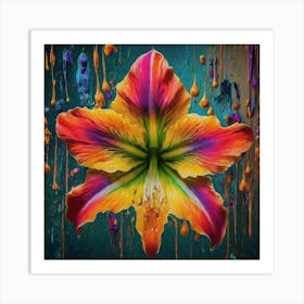 Colorful Lily Art Print