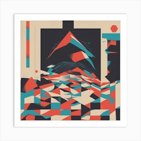 Abstract Geometric Pattern Art Print