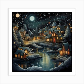 Spectral Sparkle in Silent Night Art Print