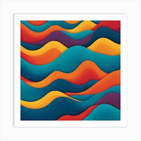 Abstract Wave 3 Art Print