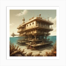 Underwater House 3 Art Print