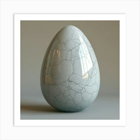 Cracked Egg Art Print