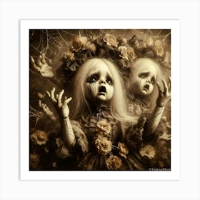 Gothic Dolls Art Print