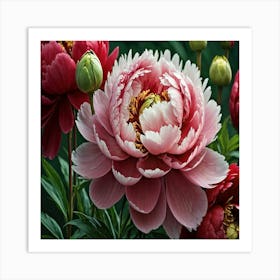 Peonies Art Print