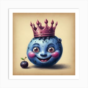 Blueberry King 7 Art Print