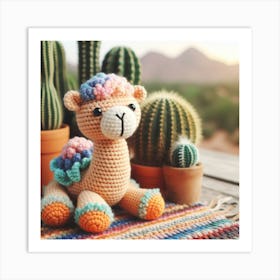 Amigurumi, camel 2 Art Print