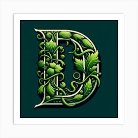 Letter D 1 Art Print