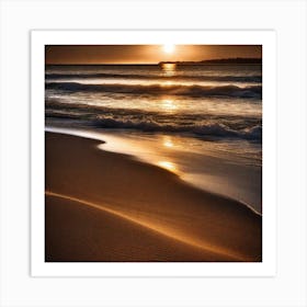 Sunset On The Beach 804 Art Print