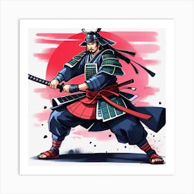 Samurai Warrior Art Print